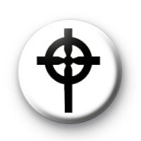 Black Gothic Cross Badge